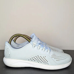 Crocs LiteRide Pacer Women’s Shoes Baby Blue Lace Up Sneakers Size 7